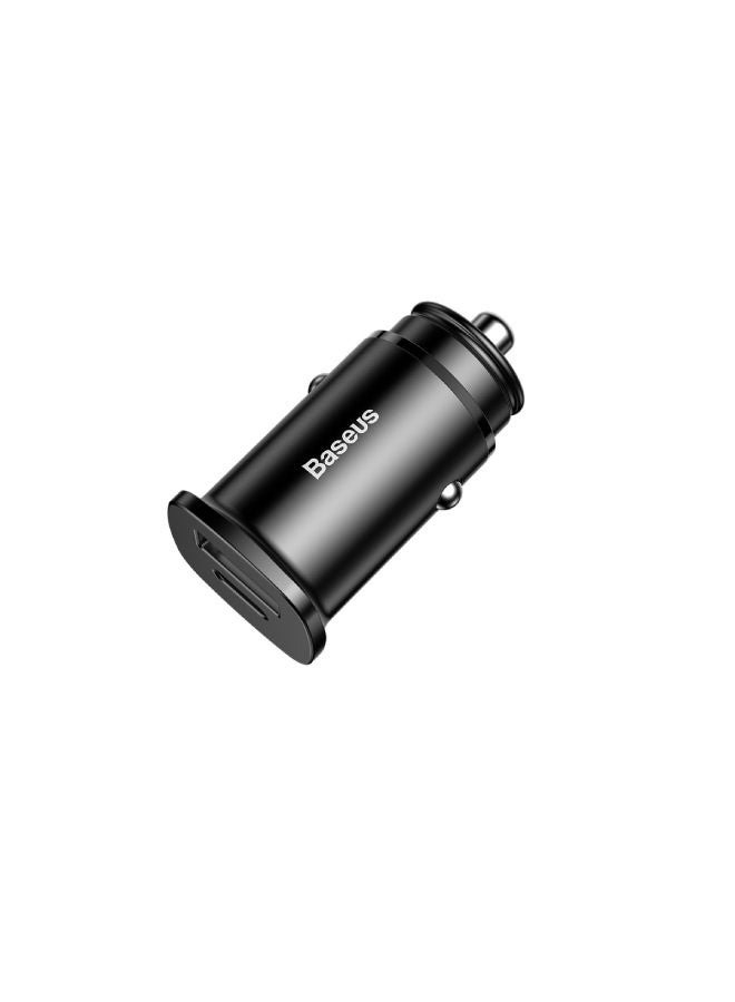 بيسوس شاحن هاتف محمول بمنفذي USB للسيارة أسود - Image 1