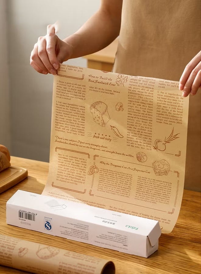 منزل الغابة مقلاة هوائية ورق خاص لتغليف الساندويتشات من السيليكون ورق سيليكون مقاوم للشحوم ورق طهي ورق القصدير ورق التنشيف - Image 1