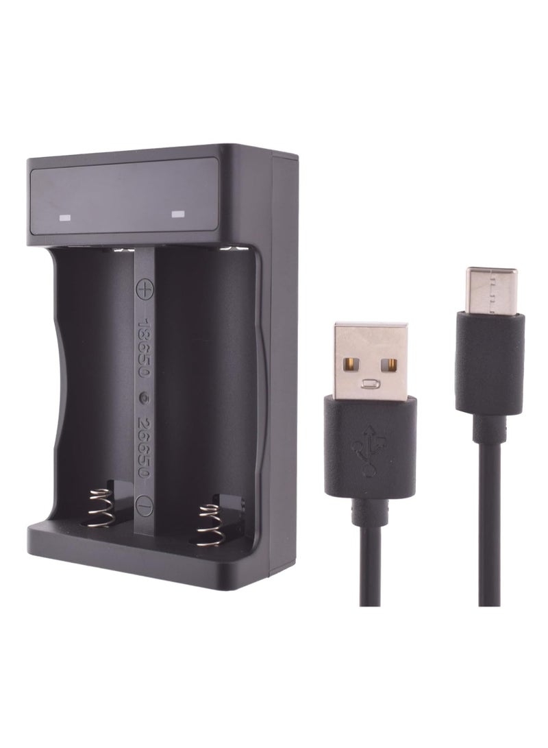 Camelion Camelion Power Cell Bundle – 2 ICR18650 Flat Top Energy Units (2600mAh Each) + Compatible Charger for DIY Tools, LED Gear & More - Image 2