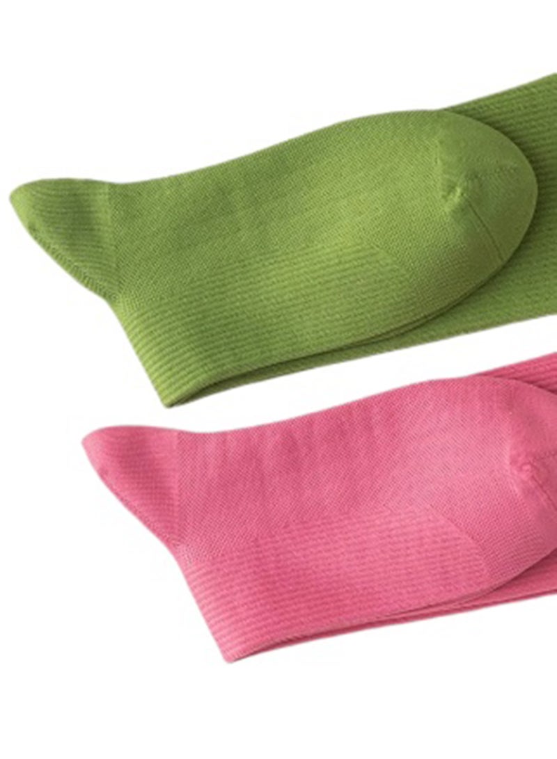 2 pairs of women's sports compression socks - knee-high graduated pressure socks, pressure range 23-32 mmHg long socks - Image 2