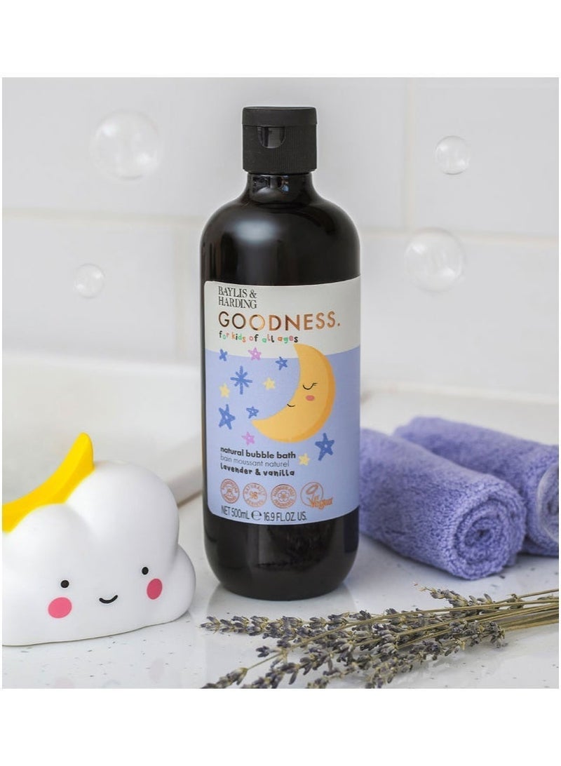 Baylis & Harding Goodness Kids Lavender and Vanilla Bubble Bath, 500ml | Naturally-Derived Formula | Calming Fragrance | Pediatrician Approved | Ideal for Newborns and Eczema-Prone Skin - Image 3