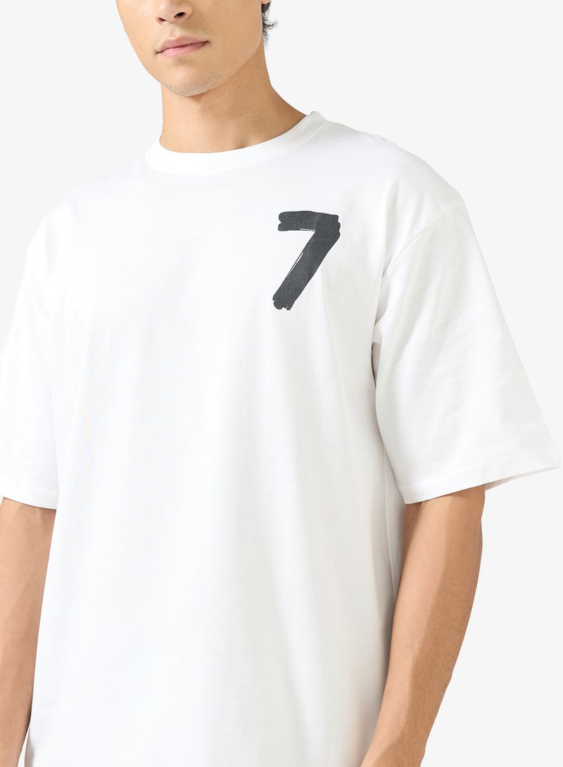 Seventy Five Graphic Print Oversized T-Shirt - Image 3