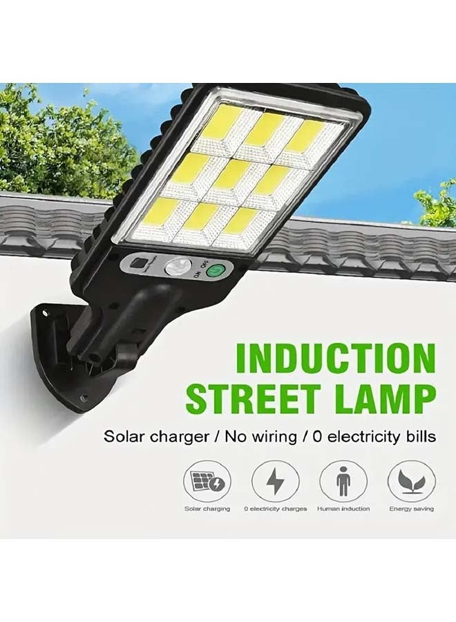 Generic 1pc Outdoor Solar Street Light Human Body Induction Garden Light With Remote Control LED Wall Light Waterproof Garden Light  - Image 1