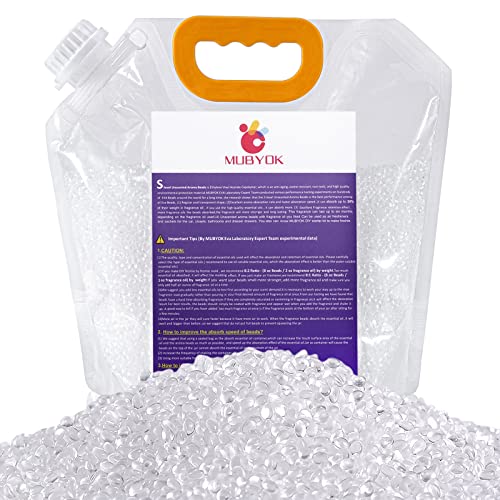 MUBYOK 3lb Premium Unscented Aroma Beads for DIY Car Freshies Bulk Supplies,Fragrance-Free EVA Beads for Adding Your Own Scent - Image 1