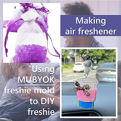MUBYOK 3lb Premium Unscented Aroma Beads for DIY Car Freshies Bulk Supplies,Fragrance-Free EVA Beads for Adding Your Own Scent - Image 4