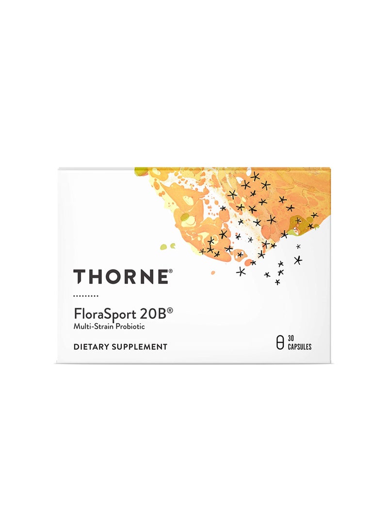 Thorne - FloraSport 20B Multi-Strain Probiotic  Certified for Sport | 30 Capsules Dietary Supplement - Image 1