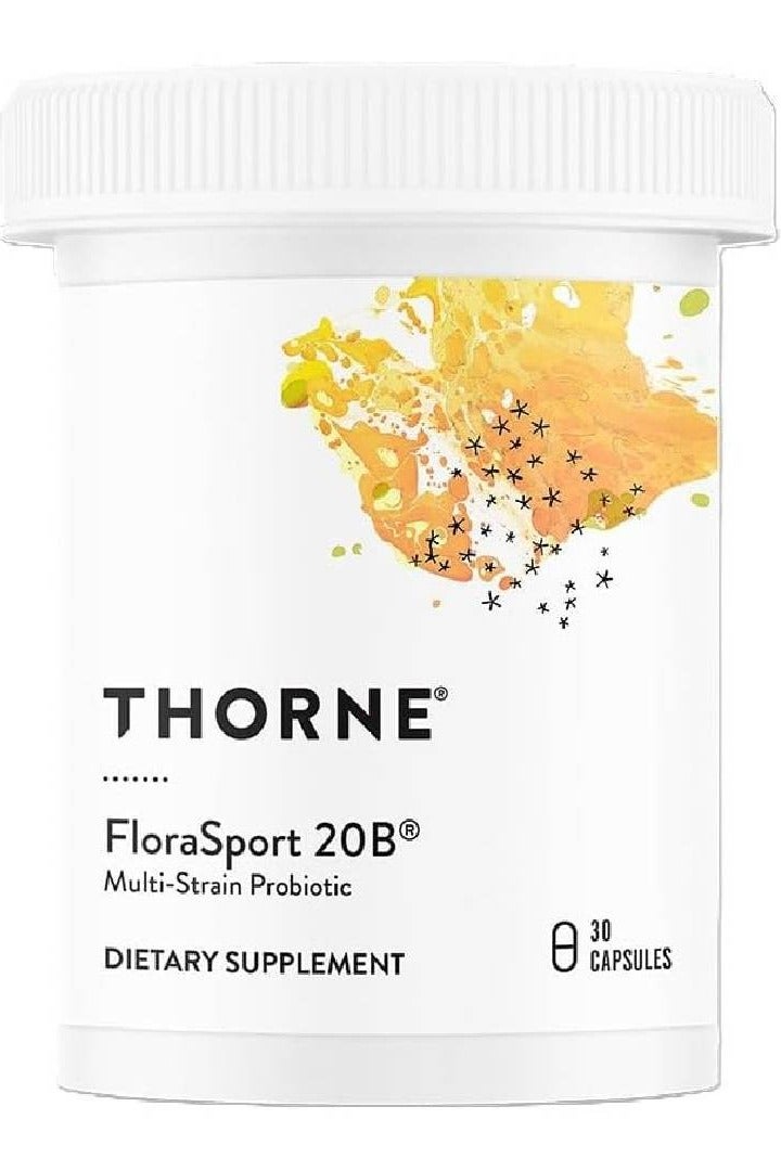 Thorne FloraSport 20B Multi-Strain Probiotic  30 Capsules Dietary Supplement - Image 1