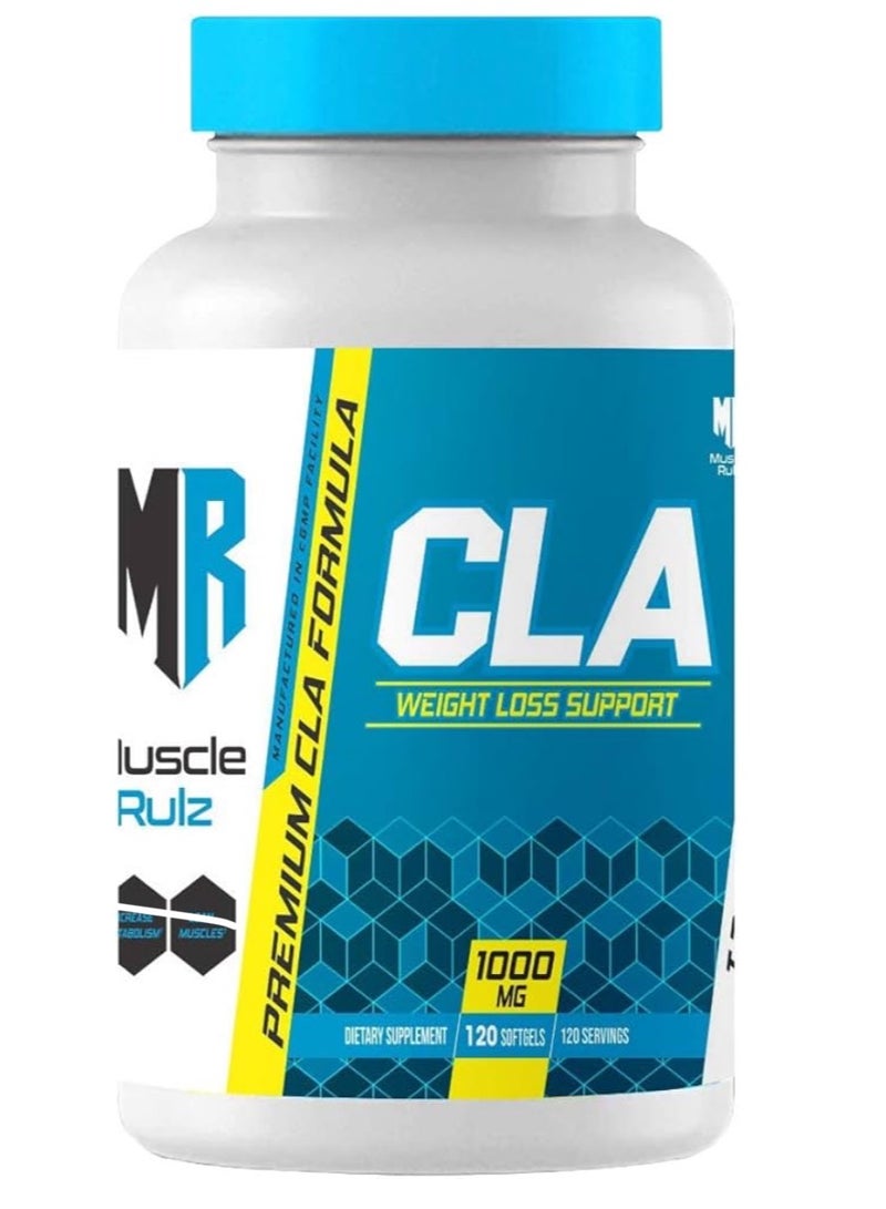 Muscle Rulz CLA 1000mg 120 Softgels - Image 1