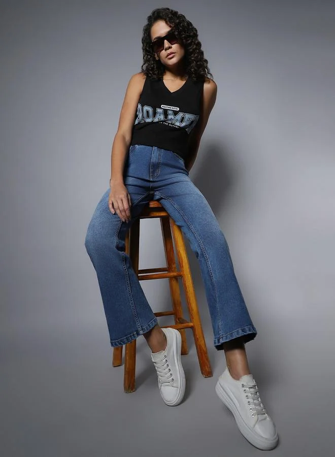 HIGH STAR HIGH STAR Mid Rise Bootcut Jeans