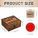 Pagather Fun Left Right Roll Dice Game Set Include 3 1inch Wooden Dices 48 Pcs Chips in Wooden Box Easy to Store and Carry Around for TravelWood - Image 4