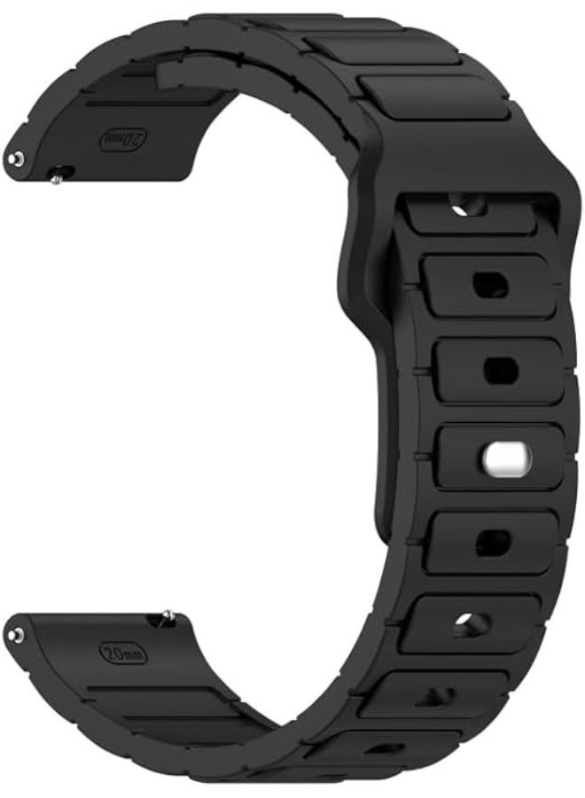 سوار سيليكون ٢٢ مم لساعات هواوي GT5 مقاس ٤٦ مم | GT5 Pro مقاس ٤٦ مم | GT4 مقاس ٤٦ مم | GT3 مقاس ٤٦ مم | GT2 مقاس ٤٦ مم | GT2 Pro | Watch 4/4 Pro | Watch 3/3 Pro | GT3 SE | GT3 Pro (أسود) - Image 1