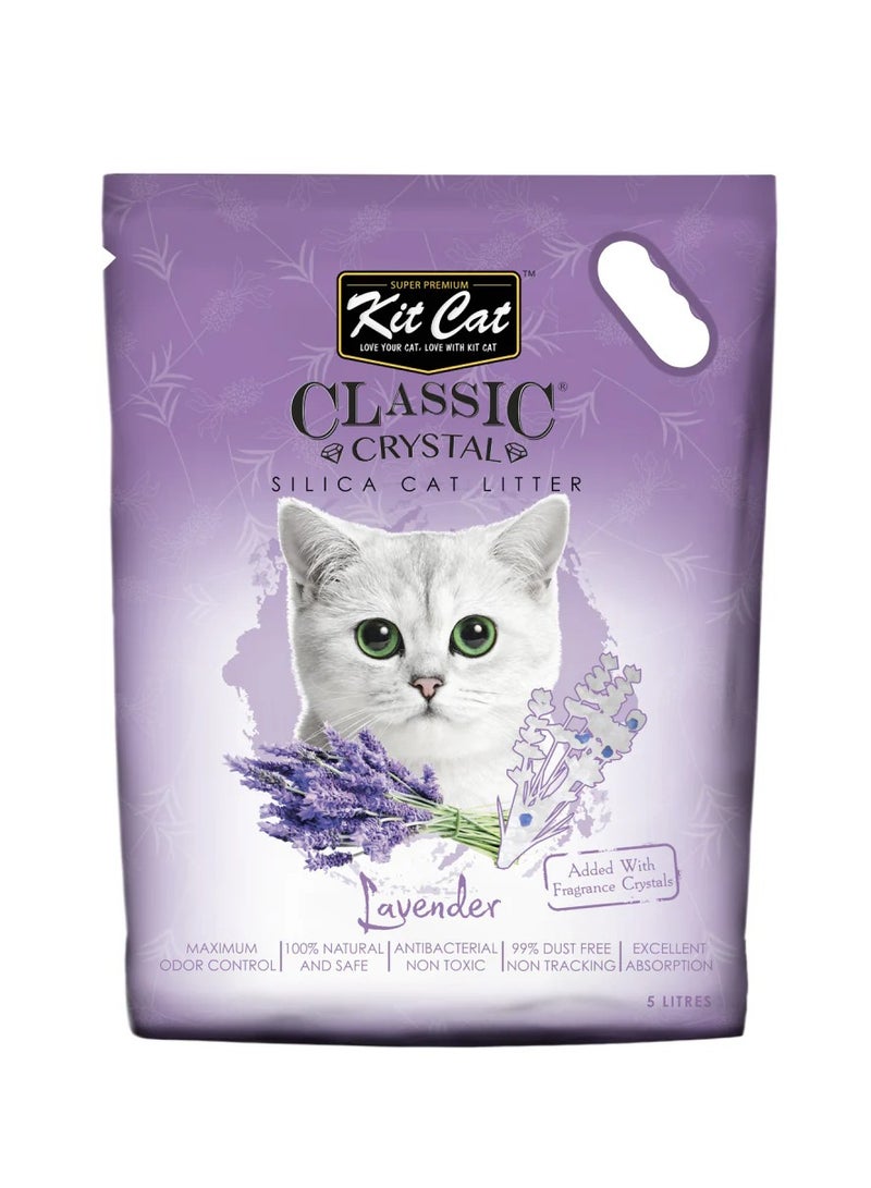 Kit Cat Classic Crystal Cat Litter - Lavender