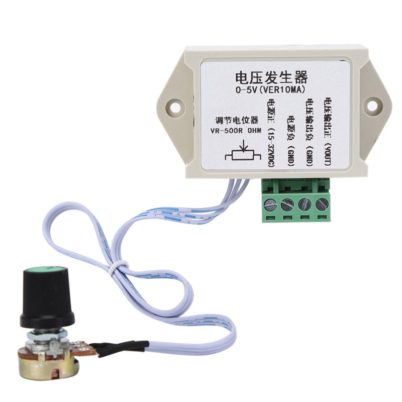 DC Power Voltage Generator: 0-5V Adjustable Analog Voltage Output, 10MA Max Output Current, Stable Reliable Performance - PLC MCU Compatible for Industrial Control - Image 1