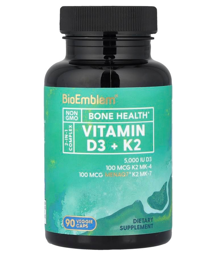 Vitamin D3 + K2 90 Veggie Caps