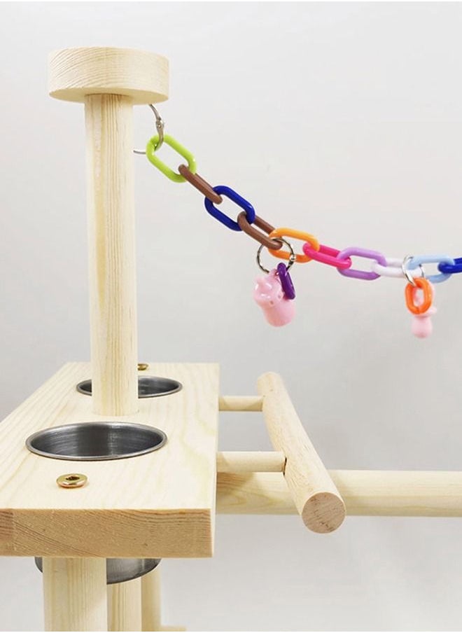 Parrot Stand Bird Shelf Interactive Playground Swing Parrot Climbing Frame