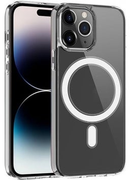 Polhammobile Polham iPhone 14 Pro Max Hard Silicone Case, Shock Absorbing, Camera Protective Magsafe Compatible Case  - Image 1