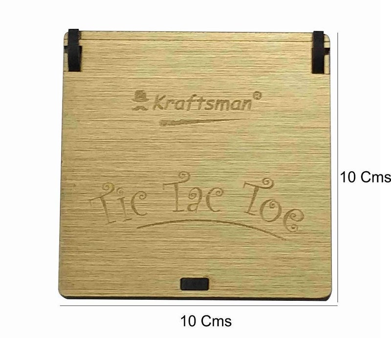 Braintastic Wooden Tic Tac Toe Portable Game-Pack of 12 for Birthday Return Gifts Party Pack, Travel Board Game, Return Favors for All Age Group Kids & Adults - Image 2