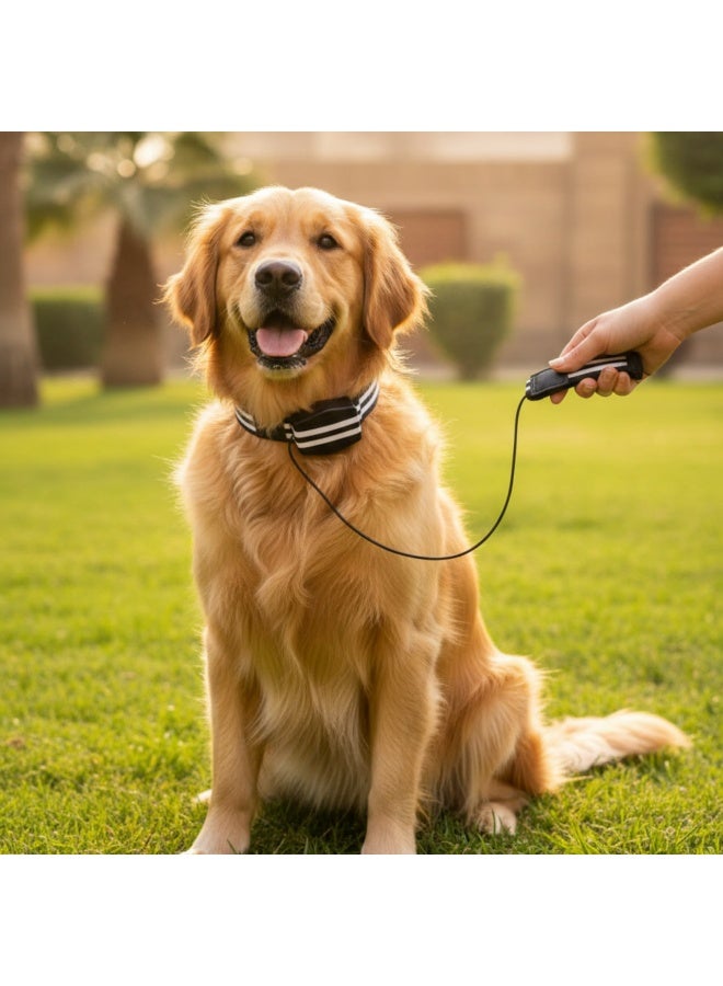 طوق ومربط كلاب ذكي 2 في1  قابل للسحب ومدمج مع الطوق - تصميم مغناطيسي مريح للكلاب الكبيرة - Image 3
