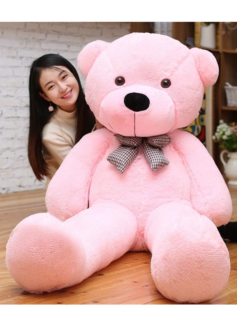 Arabest Cute Teddy Bear, Ultra Soft Plush Doll with Skin Friendly Fabric, Large Size Stuffed Bear for Anniversary, Holiday Day Gift, Birthday Gift, 100cm(Pink)  - Image 1