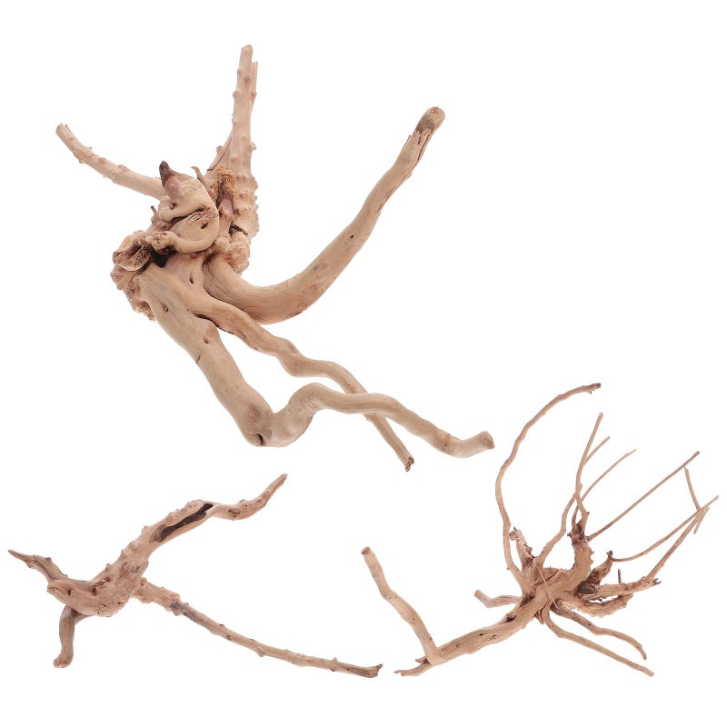 Natural Driftwood For Aquarium 3 Pieces 10 25cm Irregular Branches Fish Tank Decor - Image 2