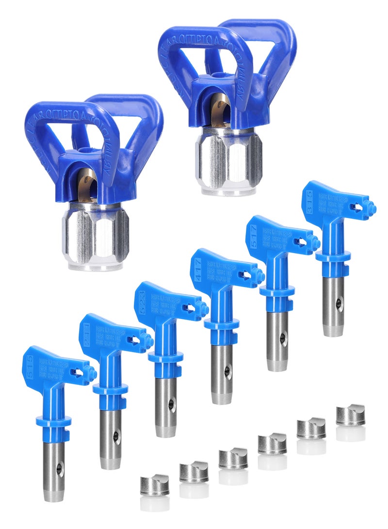 Airless Paint Nozzles Set Reversible Spraying Machine Tips Airless Paint Sprayer Nozzle Kit Airless Sprayer Spraying Machine Accessory - Image 1