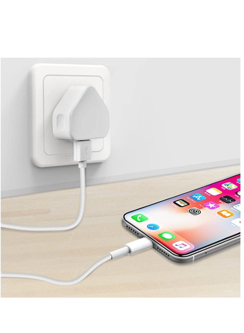 تايجر 5V 1A Power Adapter Supply, USB Charger Cable and Plug Compatible for i Phone 5S, 6, 6S, 6 Plus, 6S Plus, 7, 7 Plus, 8, 8 Plus, XS, X, XS Max, 11, XR, i Pod Touch 5G Power Cord  - Image 2