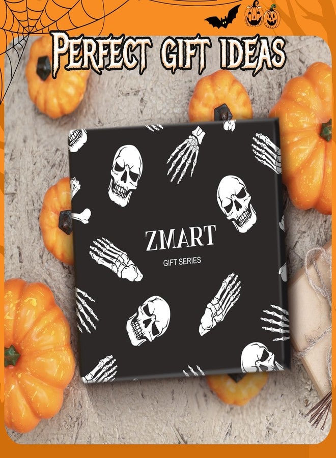 زي مارت جوارب هيكل عظمي مخيفة من زمارت - هدايا رعب الهالوين للرجال والنساء والمراهقين - Image 3