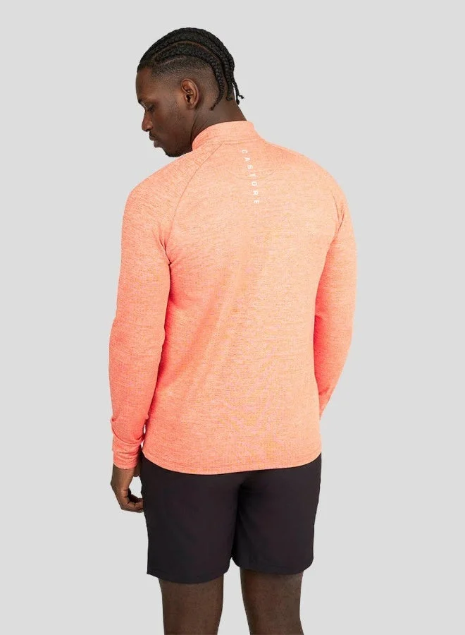 كاستور أساسيات أساسية بسحاب ربع - أحمر