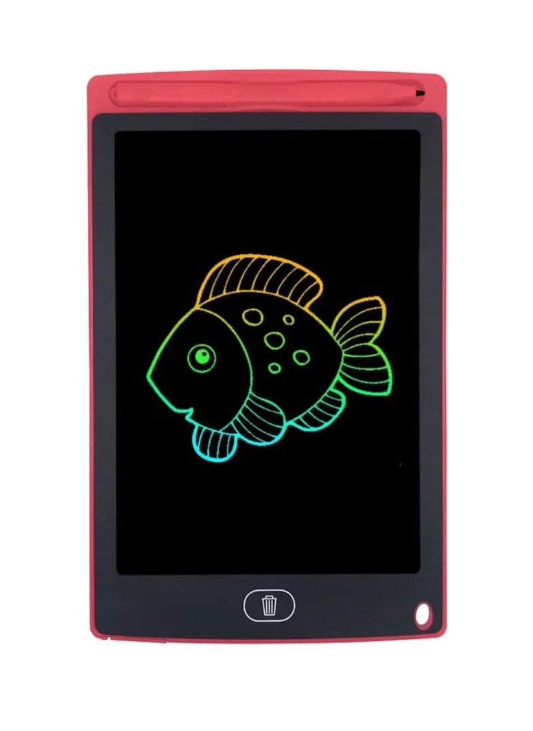 تابلت كتابة LCD مقاس 12 بوصة للأطفال والكبار، تابلت رسم رقمي ولوحة رسومات الشعار المبتكرة مع قفل حذف (أبيض متعدد الألوان)  - Image 3