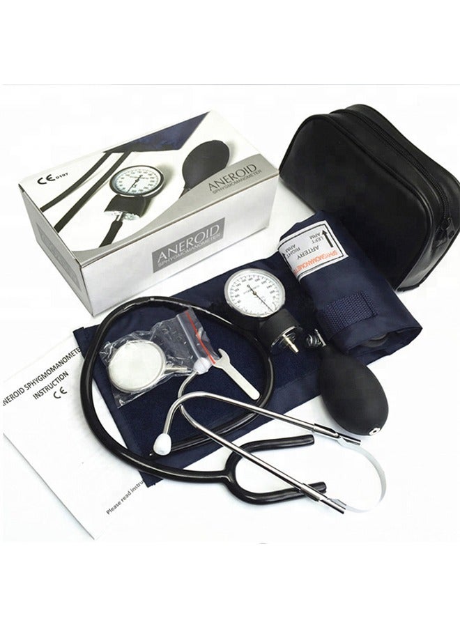 Aneroid Blood Pressure Monitor Kit，Manual Home Blood Pressure Monitor Kit With Large Adult Cuff And Stethoscope - Image 5