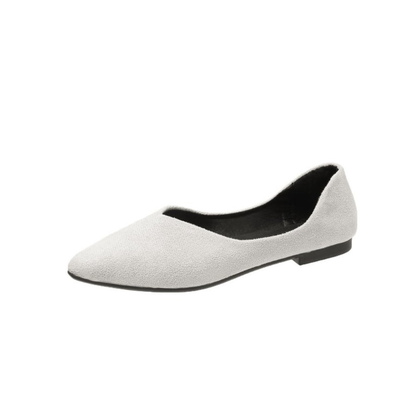 2023 Plus Size Casual Single Shoes Solid Color Flat Comfortable Soft Bottom All-Match Single Shoes - Image 3