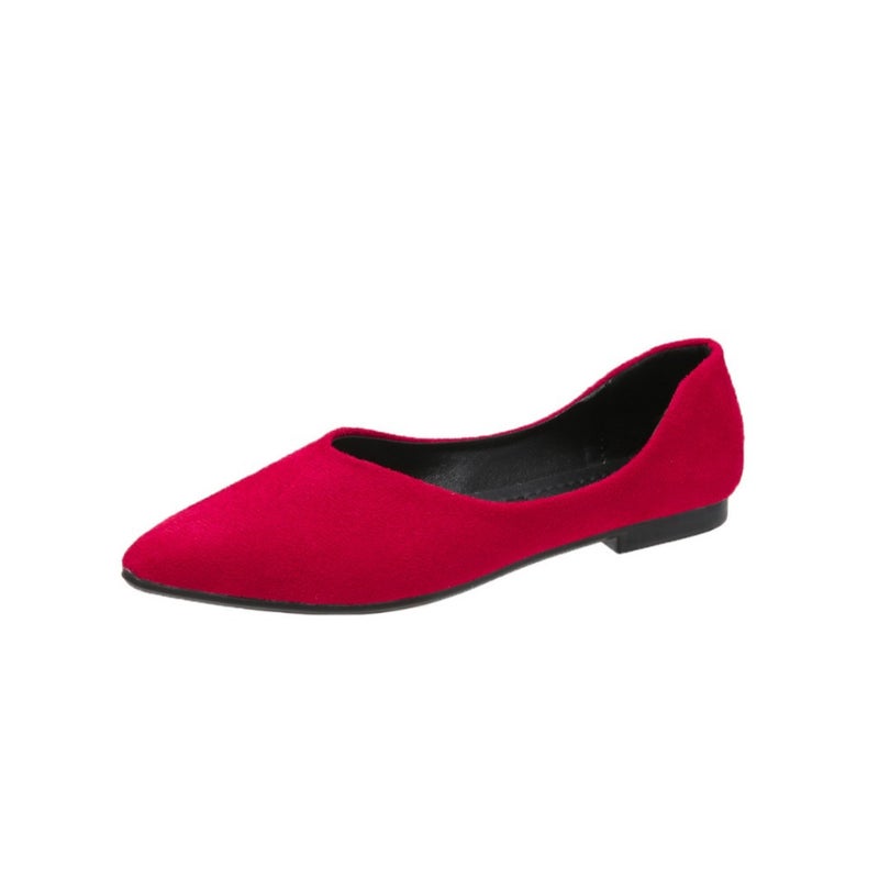 2023 Plus Size Casual Single Shoes Solid Color Flat Comfortable Soft Bottom All-Match Single Shoes - Image 4