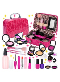 YelaJoy 21 Pieces Girls Kids Makeup Set, Girls Play Pretend Makeup Playset With Makeup Bag, Safe And Non-Oxic, Suitable For Kids Play GamesAge 3+ girls  - Image 1