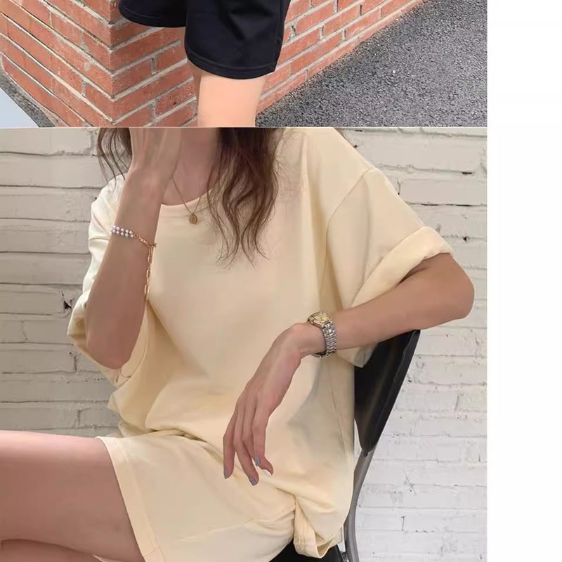 Running Casual Sportswear suit Womens 2025 Summer New plus size Womens Korean Short-sleeved Shorts Two-piece Fashionable Set Green - Image 4