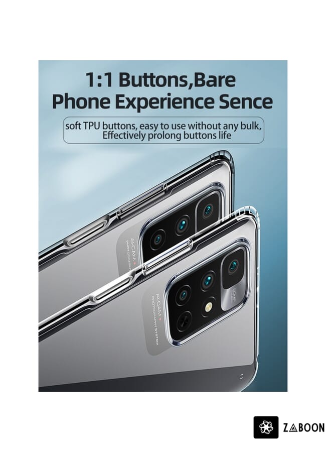 Zaboon Protective Case For Xiaomi Redmi 10 Protective Case Foreign Version Ice Crystal PC + TPU - Image 4