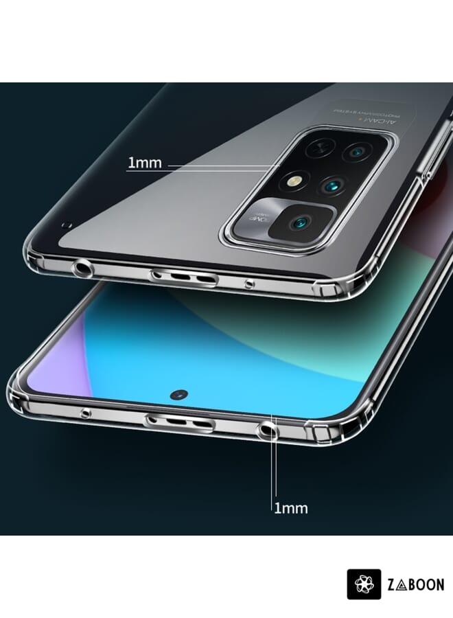 Zaboon Protective Case For Xiaomi Redmi 10 Protective Case Foreign Version Ice Crystal PC + TPU - Image 5