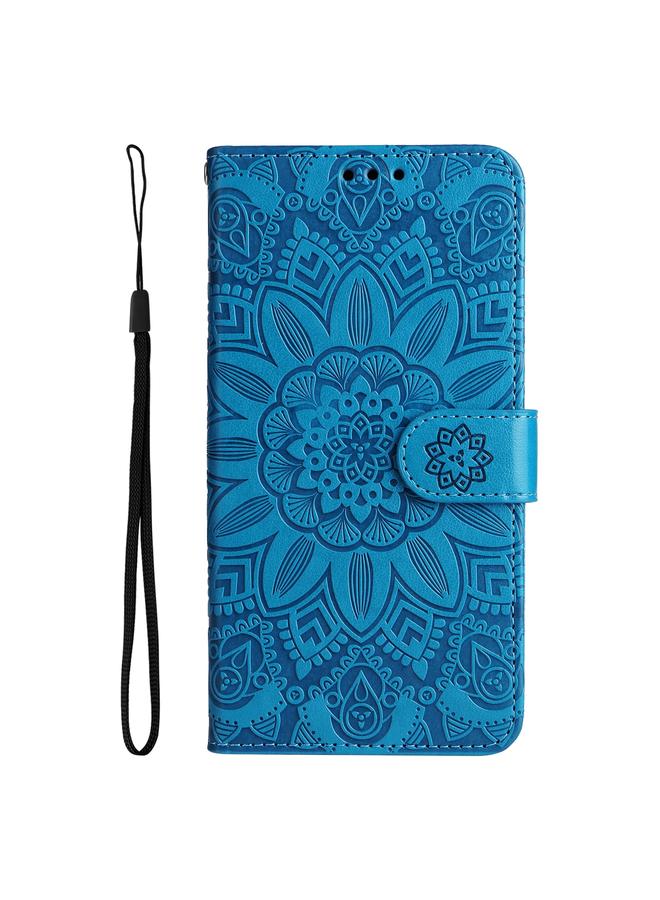 S-TOP Case For iPhone 14 Pro Embossed Sunflower Leather Phone Case - Image 2