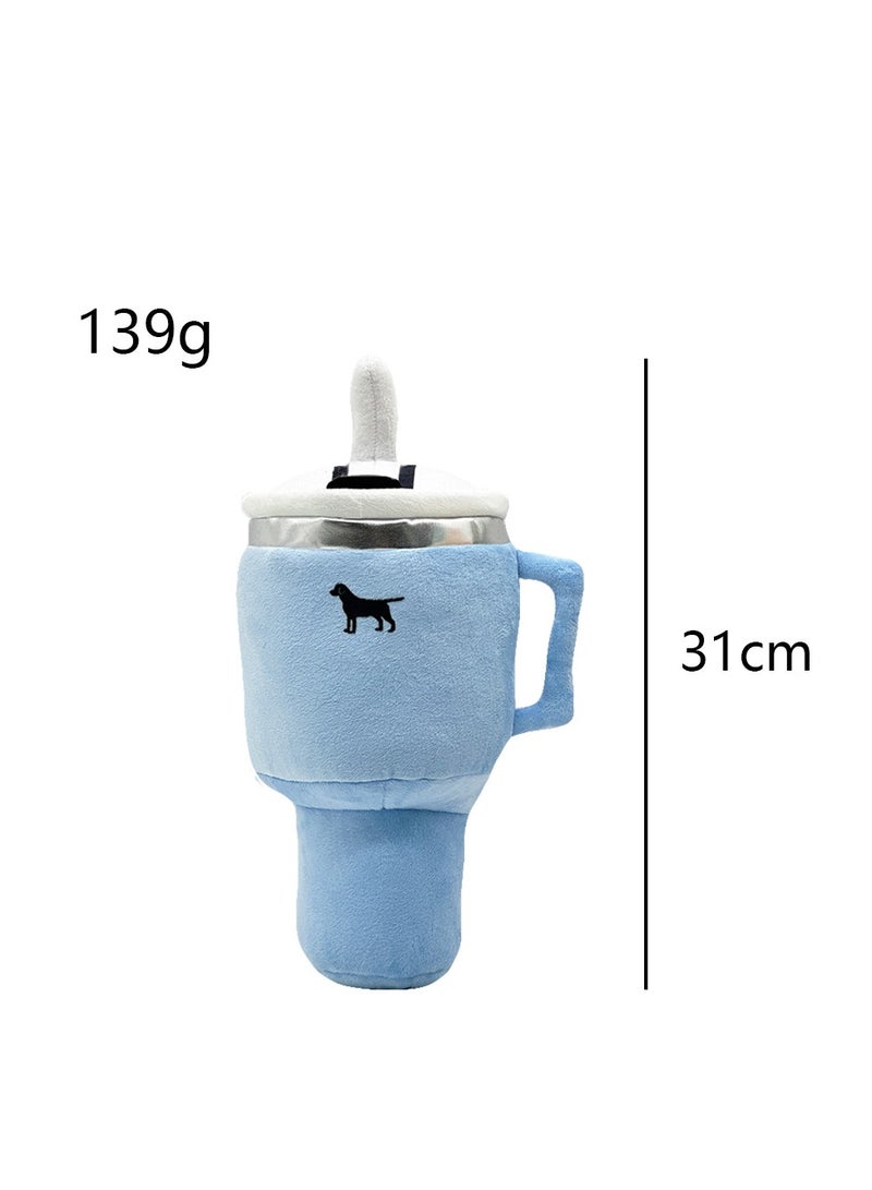 Generic glasses dog toy dog chew cup self hi plush relief doll squeak toy, sturdy and durable plush toy for awesome pets  - Image 5