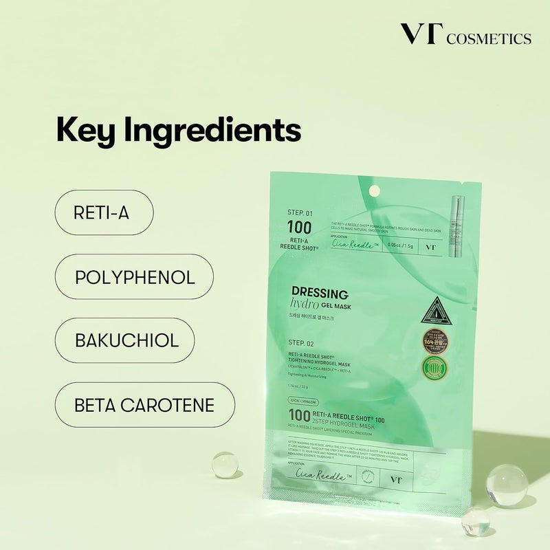 VT COSMETICS VT Reti-A Reedle Shot® 100 2-Step Hydrogel Mask - Image 4