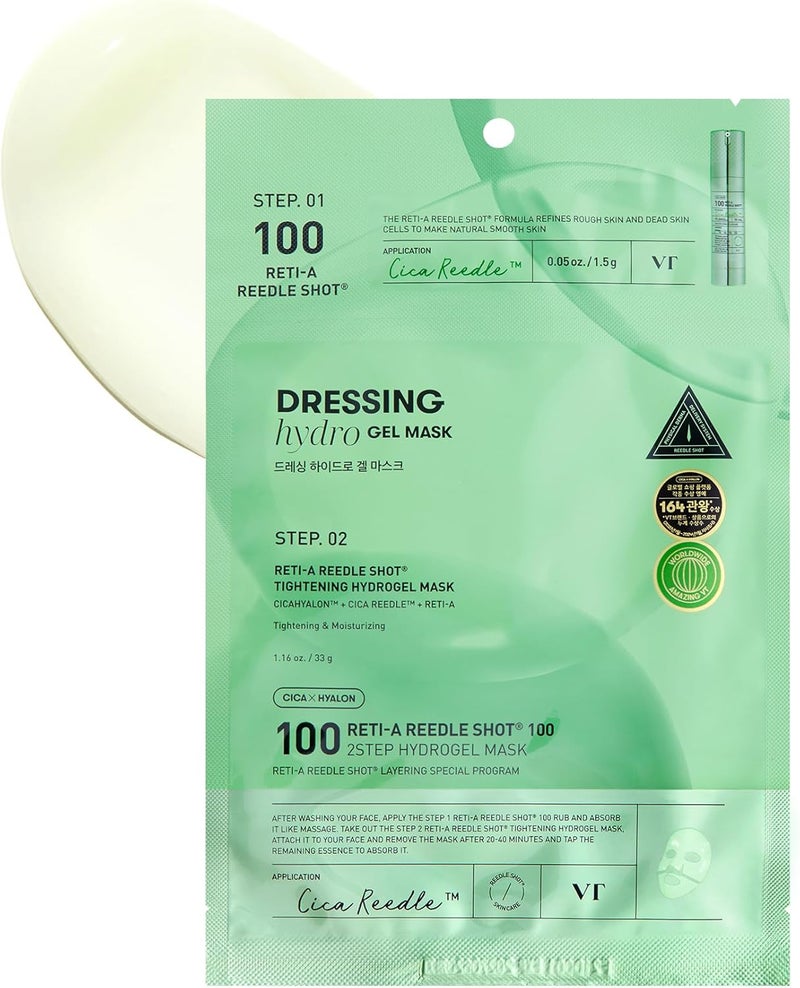 VT COSMETICS VT Reti-A Reedle Shot® 100 2-Step Hydrogel Mask - Image 1