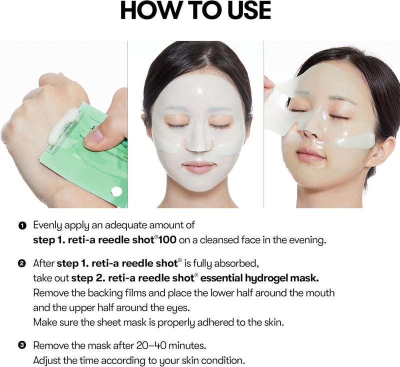 VT COSMETICS VT Reti-A Reedle Shot® 100 2-Step Hydrogel Mask - Image 5