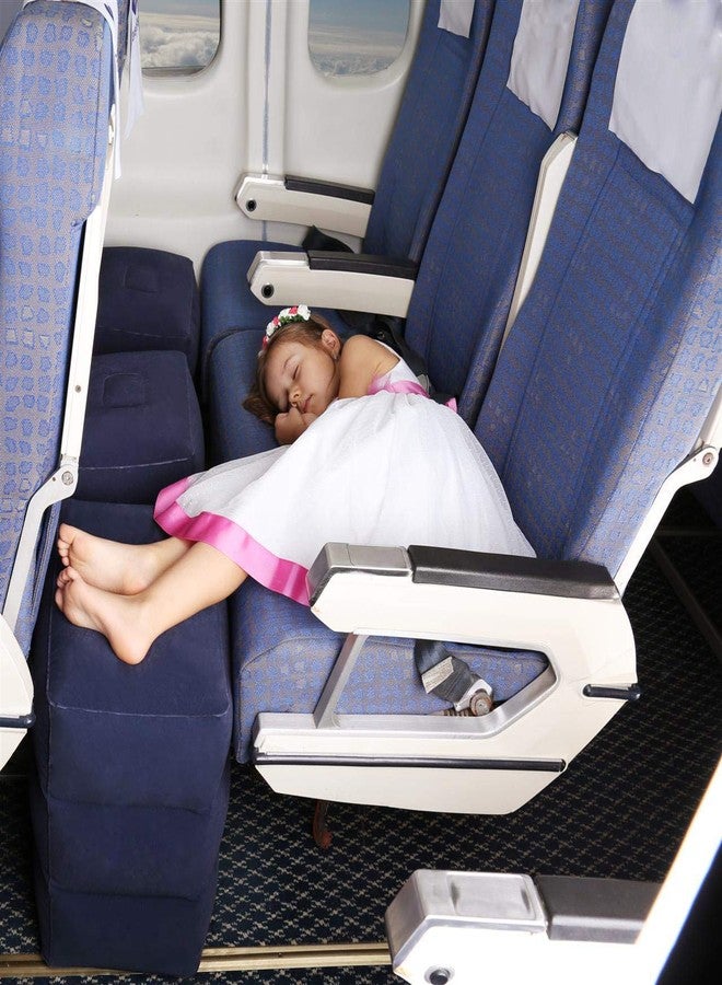 MYFON Inflatable Travel Foot Rest Pillow, Adjustable Height Leg Rest Pillow for Cars, Home, Office, Trains, Airplane, Make a Flat Bed for Baby, Kids, Toddlers, with 2in1 Storage Bag (1 Pack) - Image 5