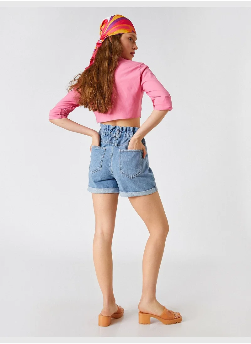 كوتون High Rise Jean Short