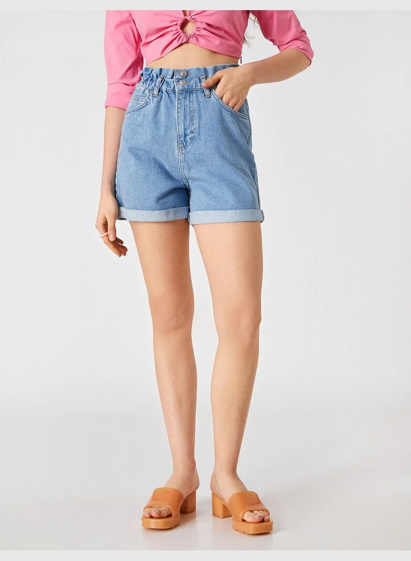 KOTON High Rise Jean Short
