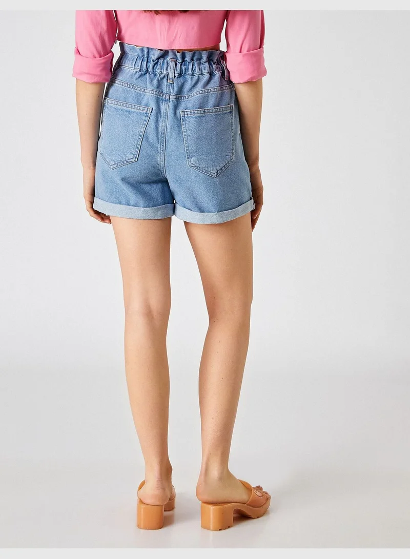 KOTON High Rise Jean Short