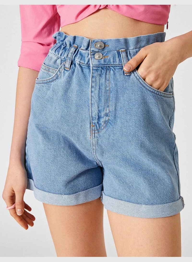 KOTON High Rise Jean Short
