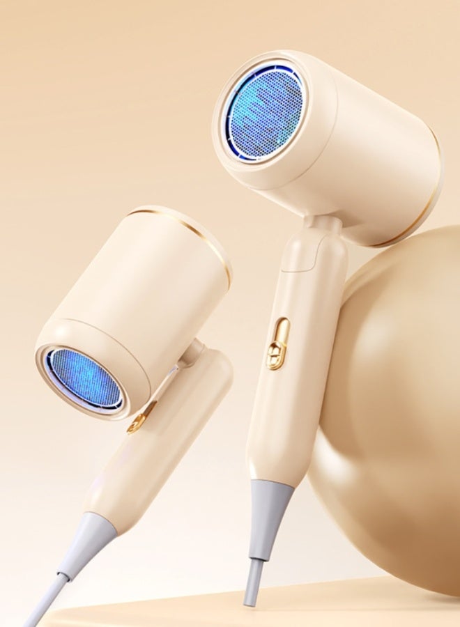 Generic Powerful hair dryer, portable foldable handle, quick-drying blue light hair dryer, with constant temperature hair care function and overheating power-off protection function  - Image 1