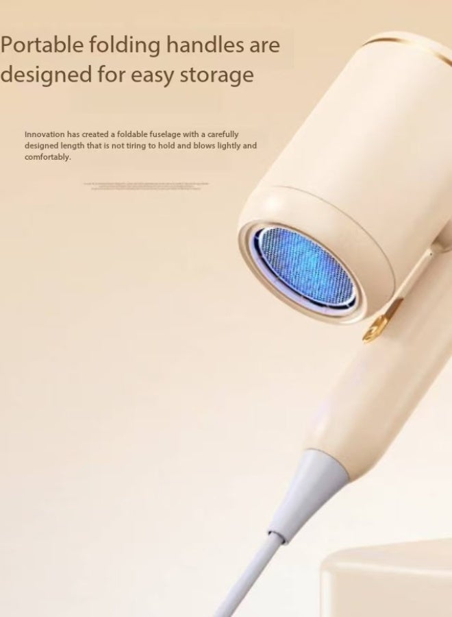 Generic Powerful hair dryer, portable foldable handle, quick-drying blue light hair dryer, with constant temperature hair care function and overheating power-off protection function  - Image 5