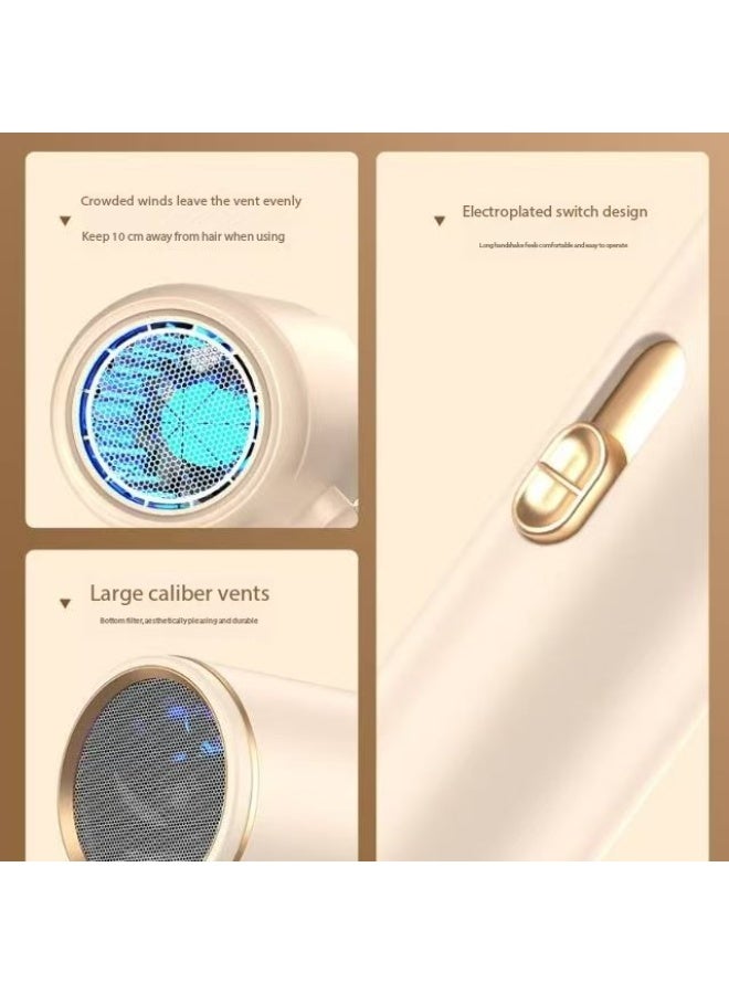Generic Powerful hair dryer, portable foldable handle, quick-drying blue light hair dryer, with constant temperature hair care function and overheating power-off protection function  - Image 4