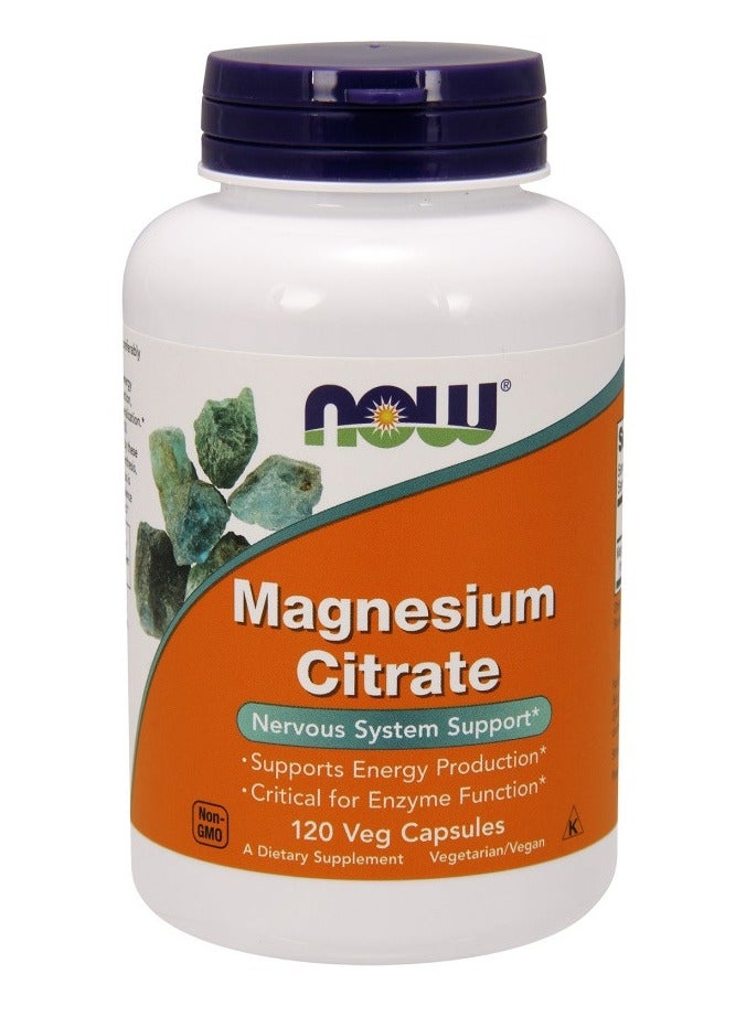 now Magnesium Citrate - 120 Veg Capsules